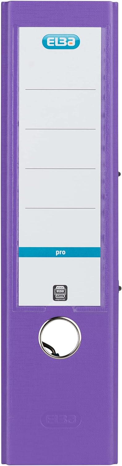 Elba Ordner A4, Smart Pro, 8 cm breit, Kunststoff aussen, violett, 10 Stück violett A4, breit, viole