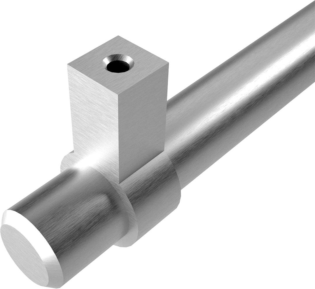10 x SO-TECH® Relinggriff Schrankgriff G20 Edelstahloptik Ø 14 mm BA 128 mm (lieferbar 96 – 1090mm)