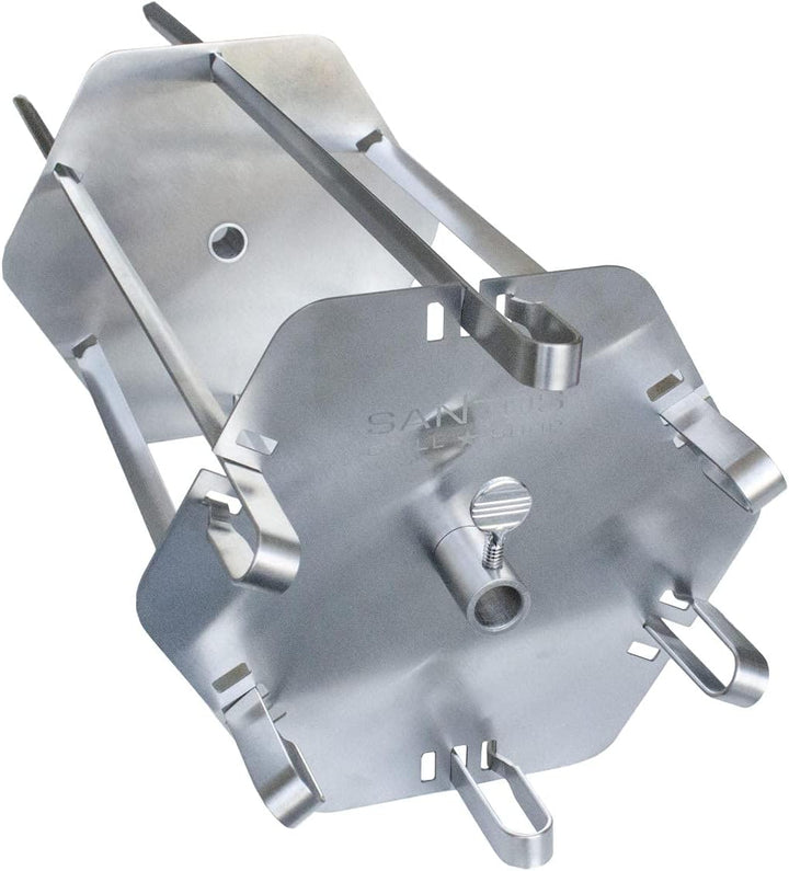SANTOS XXL Spiess-Rondell - Drehspiesse bis Ø12mm - Universal Spiess-Gestell - 6 breite XXL Spiesse