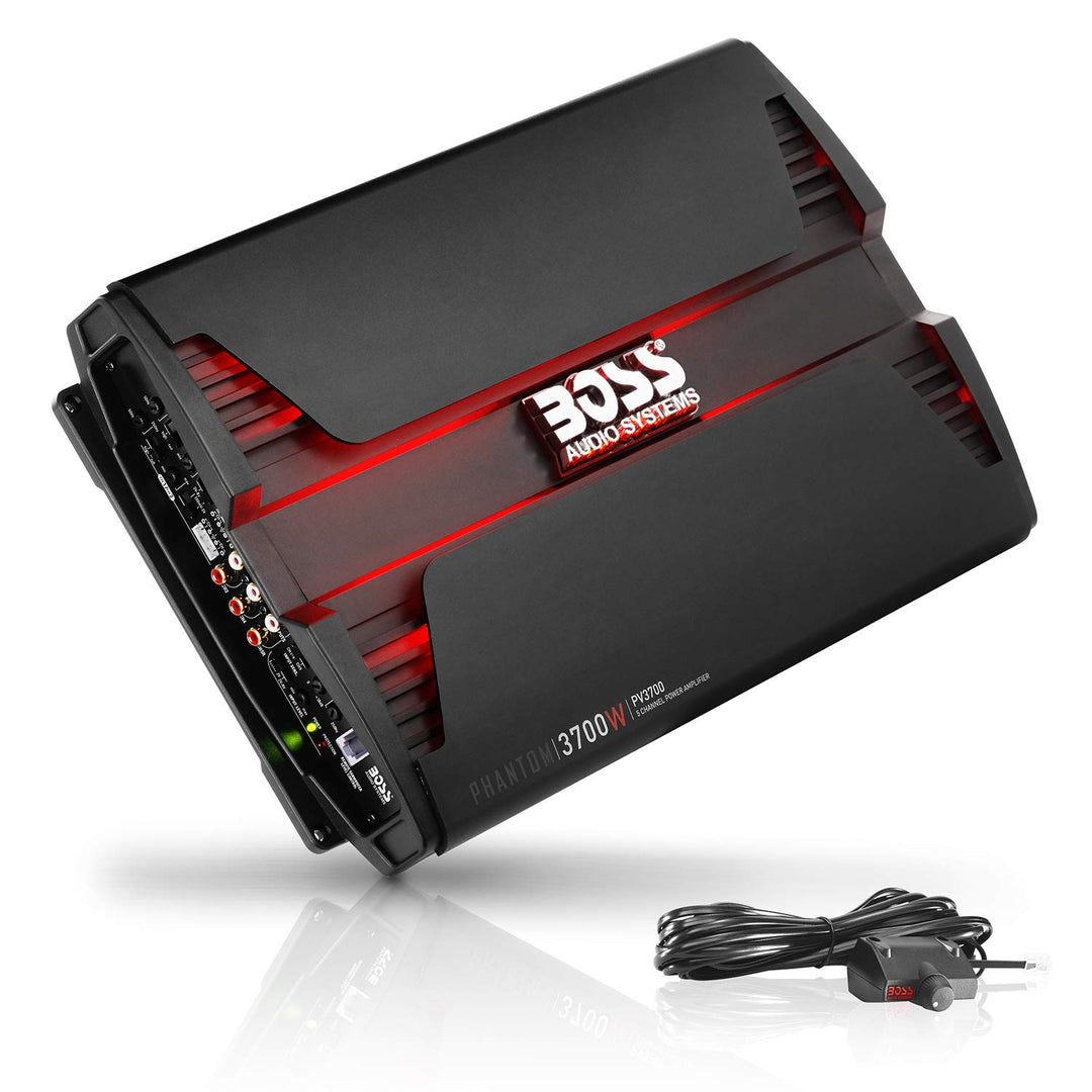 Boss Audio PV3700 Boss PHANTOM 3700 Watts 5Channel Power Amplifier Remote Subwoofer Level Control 37
