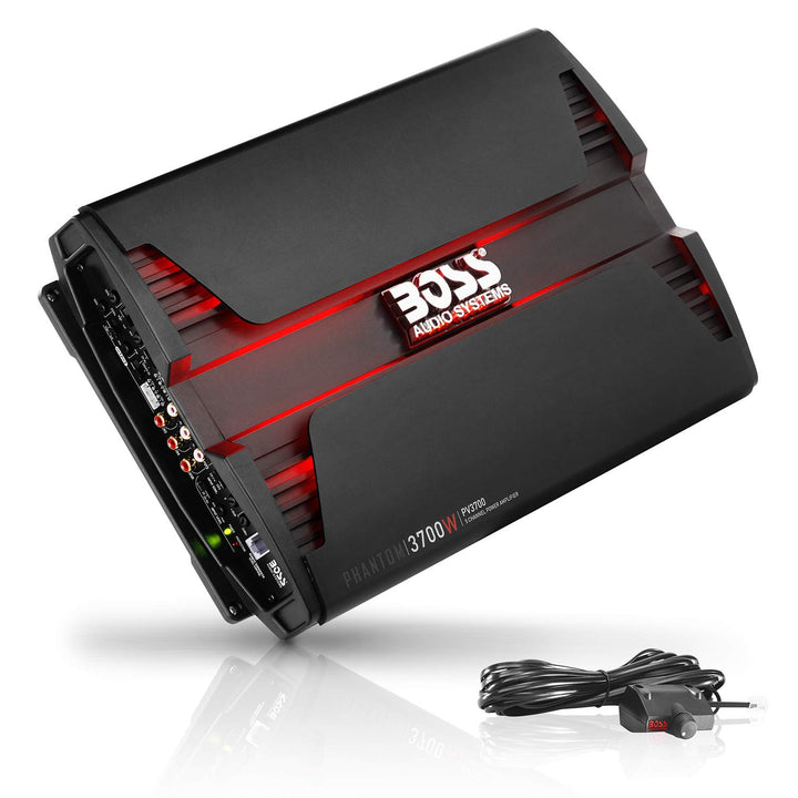 Boss Audio PV3700 Boss PHANTOM 3700 Watts 5Channel Power Amplifier Remote Subwoofer Level Control 37
