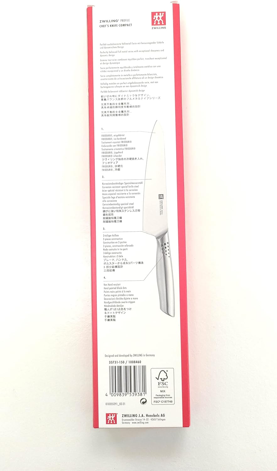 ZWILLING Profile Kochmesser Compact 15 cm - CHEF’S KNIFE COMPACT - Profi Kochmesser - FRIODUR Klinge