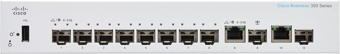 Cisco Business CBS350-8S-E-2G Managed Switch | 8 1G-SFP-Ports | 2x1G-Combo | Eingeschränkte Lebensze
