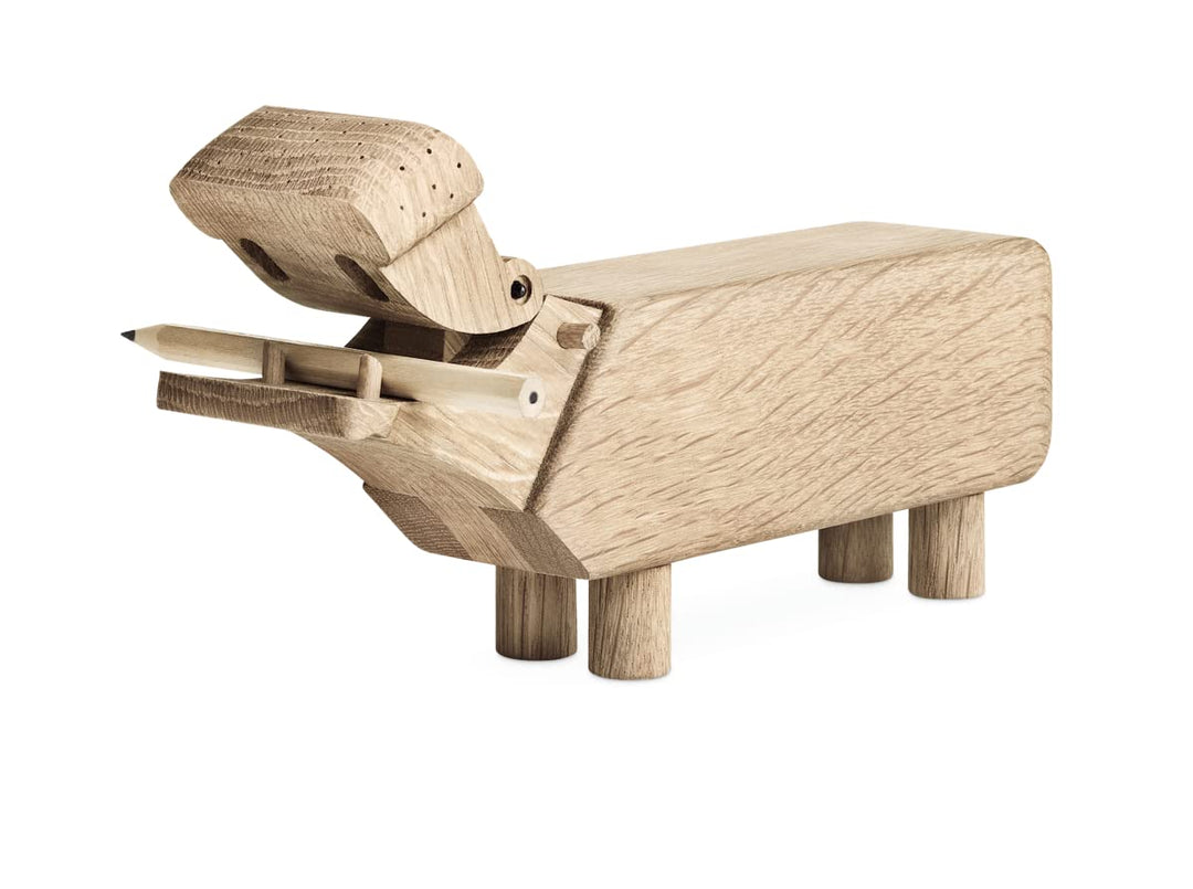 Kay Bojesen Flusspferd Figuren 9 cm Holzfiguren Weihnachtsdekoration, Holz 21 x 21 x cm Flusspferd,