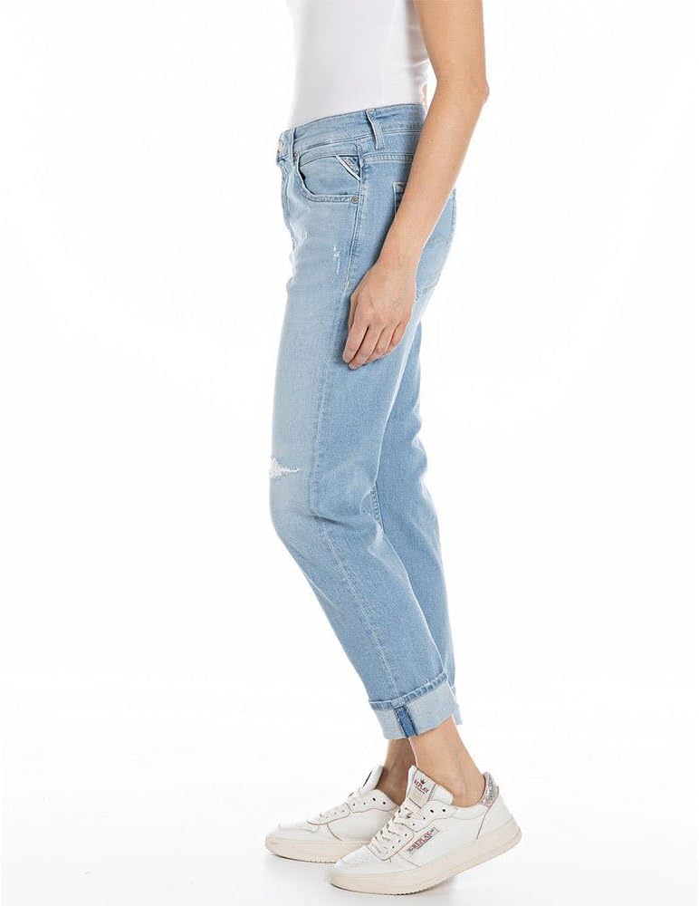 Replay Damen Jeans Marty Boyfit Bio 23W / 30L Light Blue 010-1, 23W / 30L Light Blue 010-1