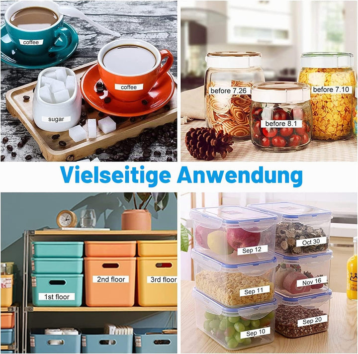 Pristar 8x Etikettenband für Dynmo Kunststoff Schriftband 91221 91201 12mm x 4m Kompatible für Dynmo