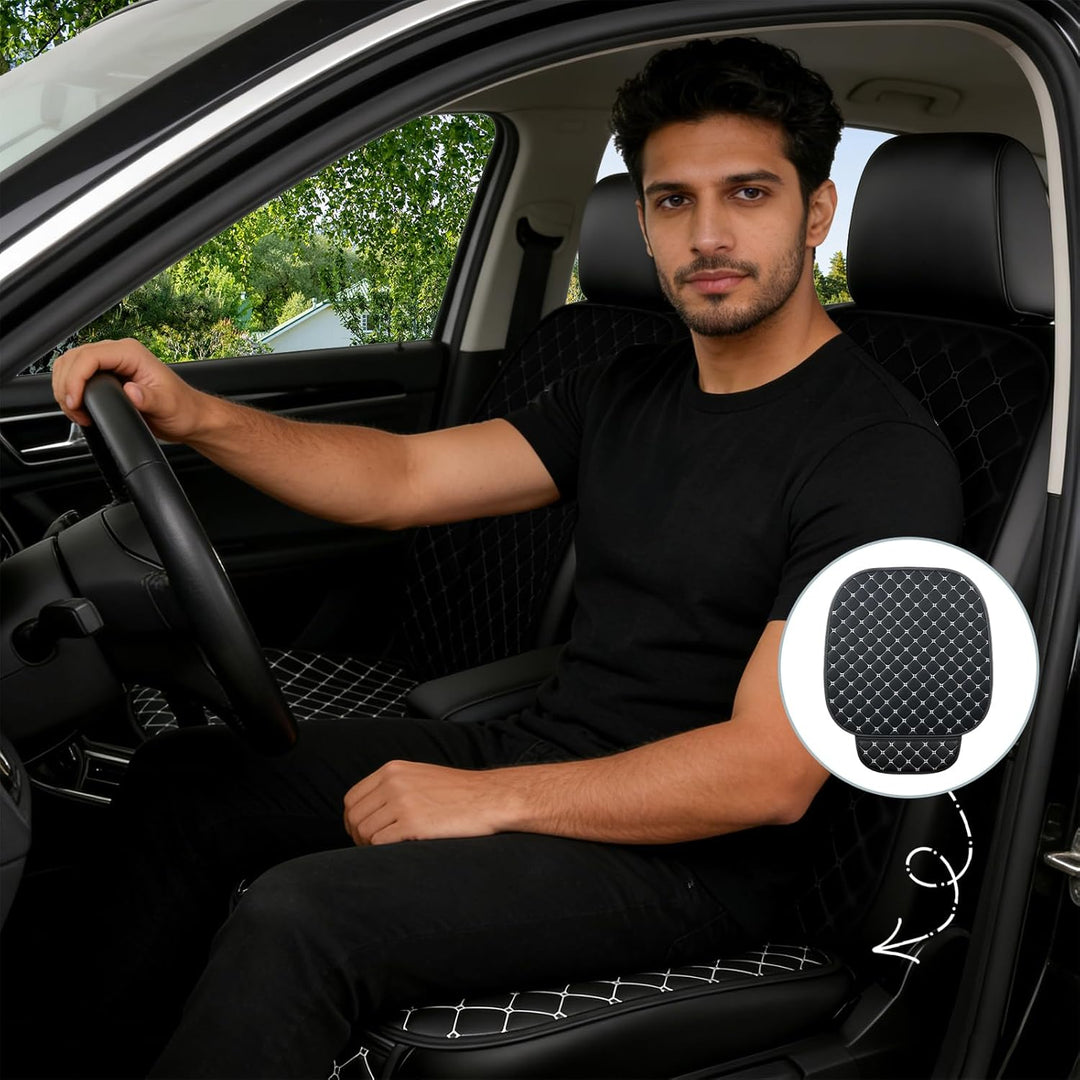 Sitzauflage Auto, 2 Stück Sitzkissen Auto Vordersitze, Stilvolle Car Seat Cover Vordersitze, wasserd
