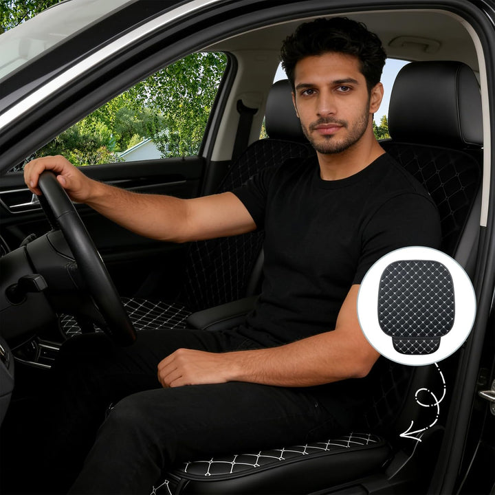 Sitzauflage Auto, 2 Stück Sitzkissen Auto Vordersitze, Stilvolle Car Seat Cover Vordersitze, wasserd