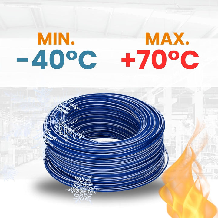 100 Meter Lapp 4510922 H05V-K 0,75 mm² dunkelblau-weiss I Verdrahtungsleitung I Aderleitung flexibel