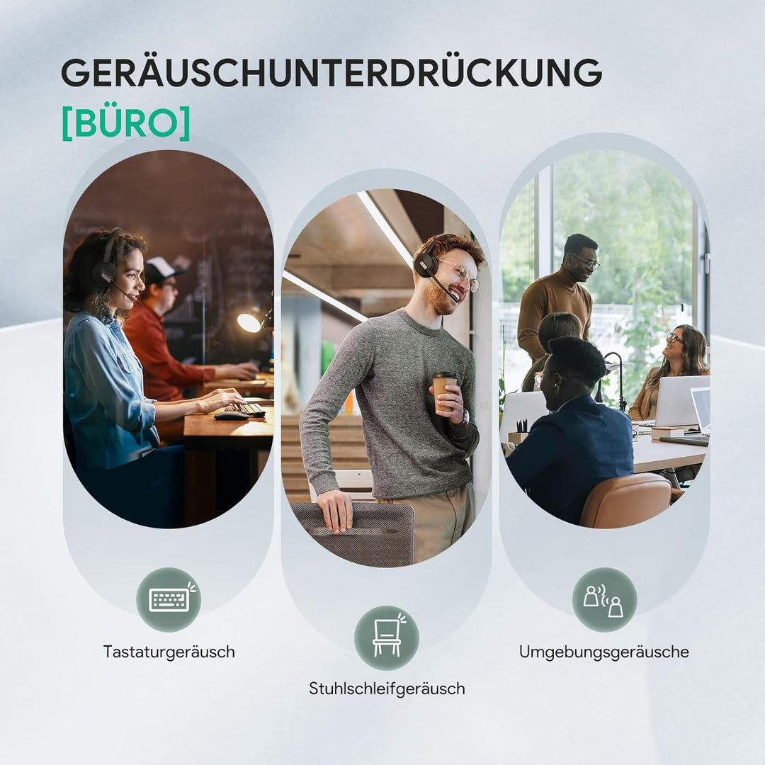 Yealink BH70 Mono Bluetooth Headset mit Mikrofon für Homeoffice, Microsoft Teams Zertifiziertes Blue