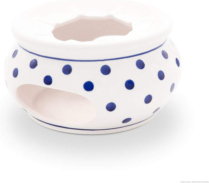 Bunzlauer Keramik Teekanne 1.0L mit Stövchen modern, Dekor 37