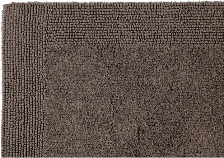 RHOMTUFT Prestige Badvorleger, 100% Baumwolle, 58 Taupe, 60 x 60 cm, WC-Vorleger ohne Passform 60 x