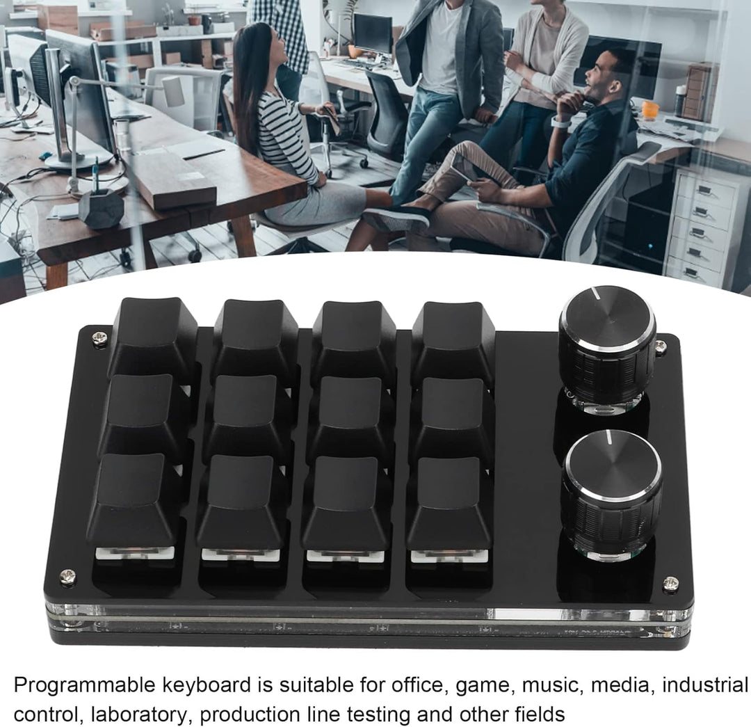 Ejoyous Tastatur Programmierbare Tasten, USB Einhand Mechanisch Tastatur mit 12 Mehrere Programmierb