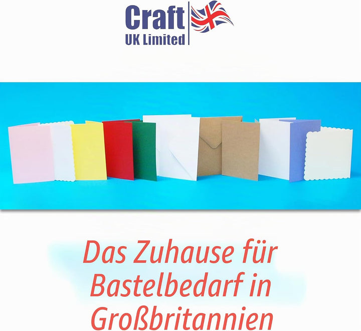 Craft UK W123, recycelter Leinen-Karton, 300 g/m², weiss, 100 Blatt. Weisser Leinen-Karton, 300 g/m²