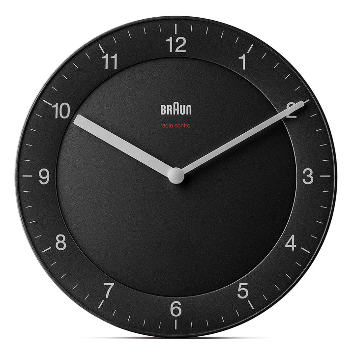 Braun Funkwanduhr Wanduhr, Kunststoff, Schwarz, normal normal Schwarz, normal Schwarz