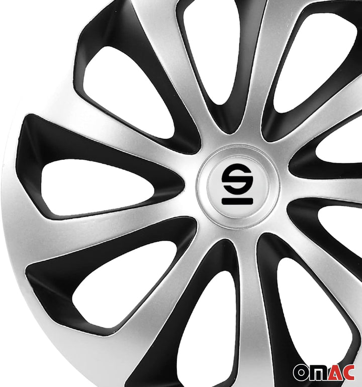 Satz Sparco Radzierblenden Treviso 14-Zoll Silber