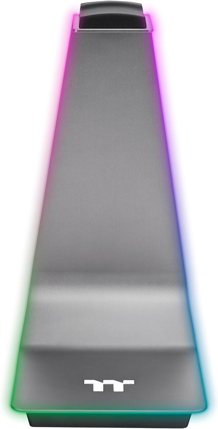 Thermaltake Argent HS1 RGB Gaming Headset Stand | Headset-Halterung | Aluminium | Kabelhalter | Zwei