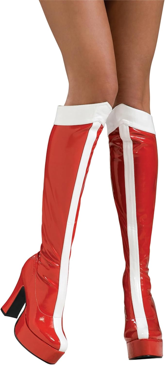 Rubie's Offizielle Wonder Woman Kniehohe Damenstiefel - Erwachsenenkostüm, Grösse M 6 - 7 Jahre, M