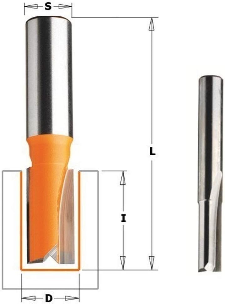 CMT Orange Tools 911.200.11 – Fräser Gerade HM S 8 D 20 x 20