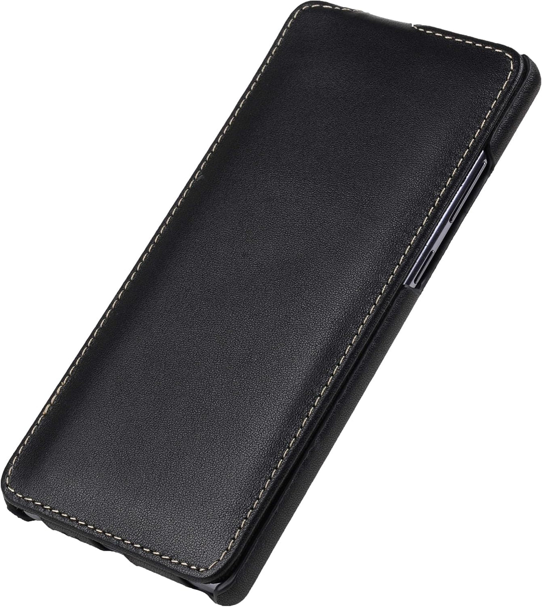 STILGUT UltraSlim kompatibel mit Samsung Galaxy Note 20 Hülle aus Leder - Samsung Note 20 Flip Case,