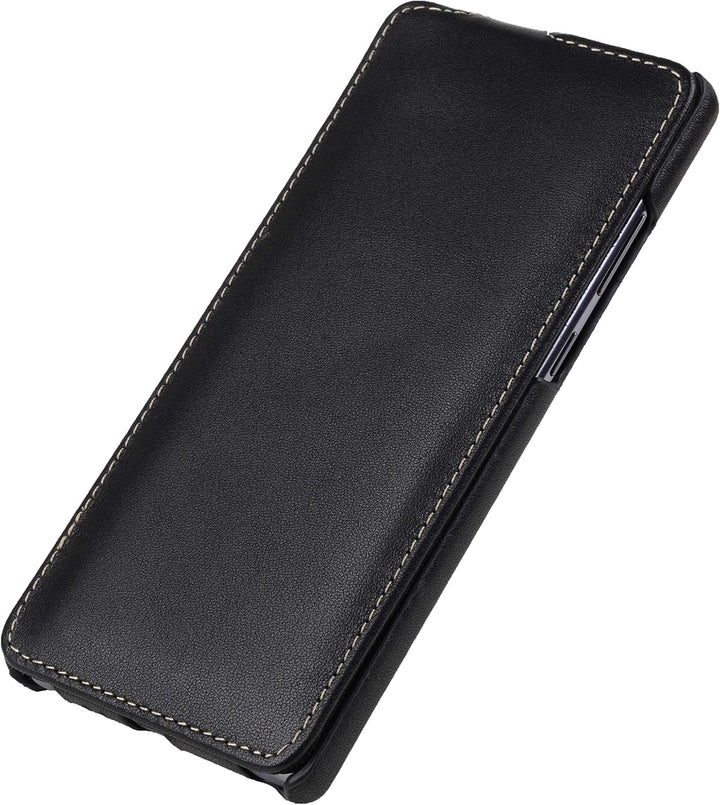 STILGUT UltraSlim kompatibel mit Samsung Galaxy Note 20 Hülle aus Leder - Samsung Note 20 Flip Case,
