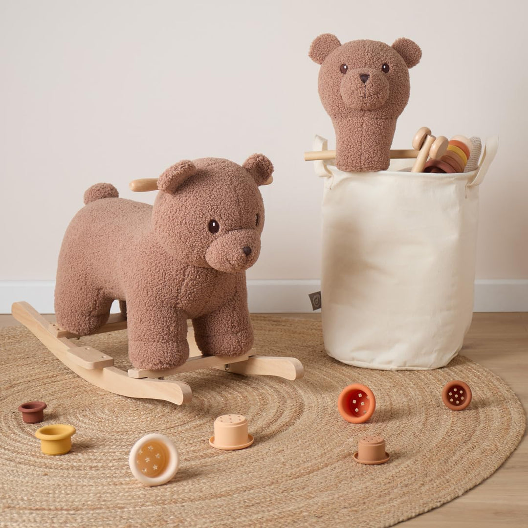 Bieco Steckenpferd Kinder Bär Mika | Hobby Horse Pferde | Steckenpferd Rollen | Steckentier Holz Pfe