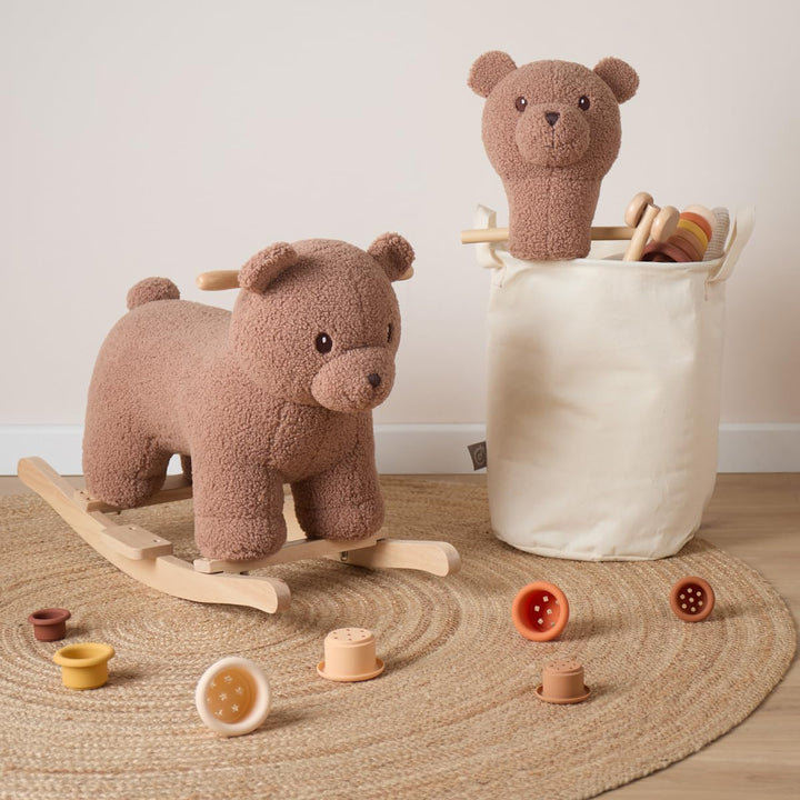 Bieco Steckenpferd Kinder Bär Mika | Hobby Horse Pferde | Steckenpferd Rollen | Steckentier Holz Pfe