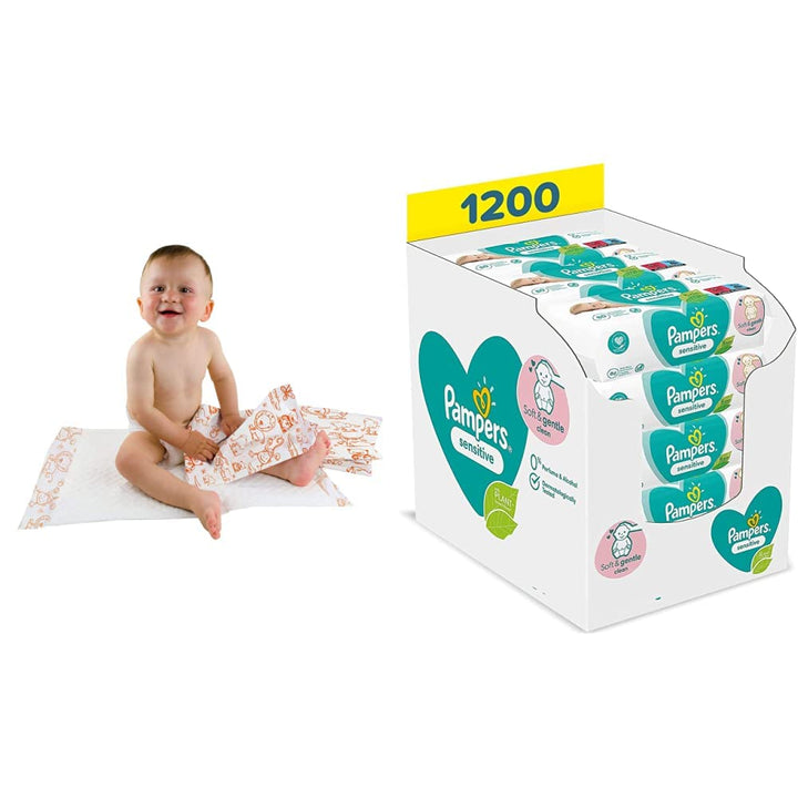 Teqler Baby-Wickelunterlagen: Wickelunterlagen mit verschiedenen Motiven für unterwegs, hygienisch m