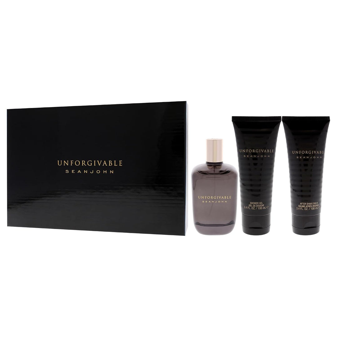 Sean John Unforgivable for Men 3 Pc Gift Set 1 stück (1er Pack), 1 stück (1er Pack)
