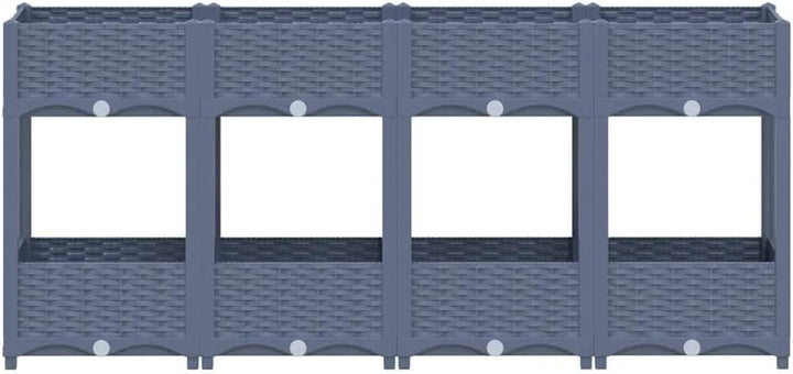 vidaXL Hochbeet Blumenkasten Gartenbeet Pflanzkasten Gemüsebeet Pflanzbeet Frühbeet Blumenbeet Pflan