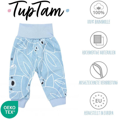 TupTam Unisex Baby Pumphose 5er Pack aus Oeko-Tex zertifizierten Materialien Langhose Unisex 62 Jung