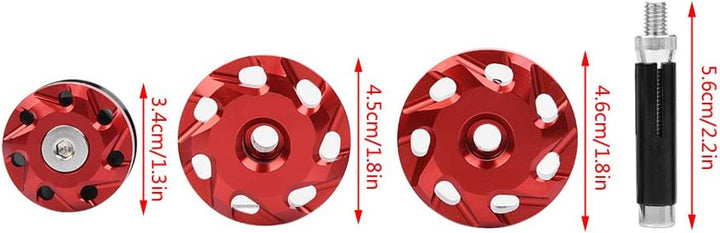 KIMISS Motorrad Rahmen Loch Dekorative Rahmenloch Abdeckkappe Kappe Z1000 1000 Z1000S Z1000SX(Rot)