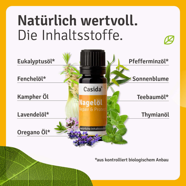 CASIDA® Nagelöl Repair & Protect - aus der Apotheke - zur kosmetischen Behandlung bei Nagelpilz - 10