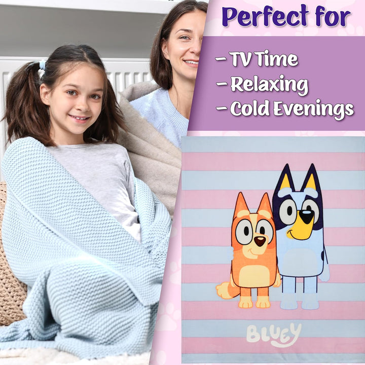 BlueY Fleece Kuscheldecke Mädchen & Jungen, Kinder Kuscheldecke Flauschig, 130x150 cm