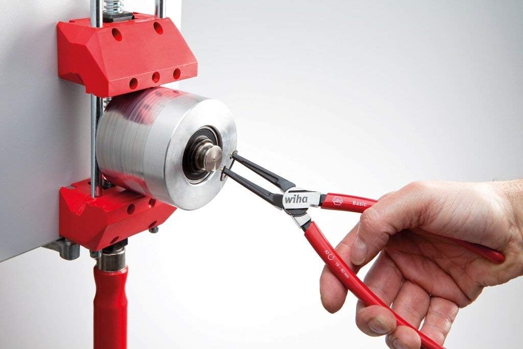 Wiha Sicherungsringzange Classic für Innenringe (Bohrungen) mit gerader Form (26784) J 3, 225 mm J3