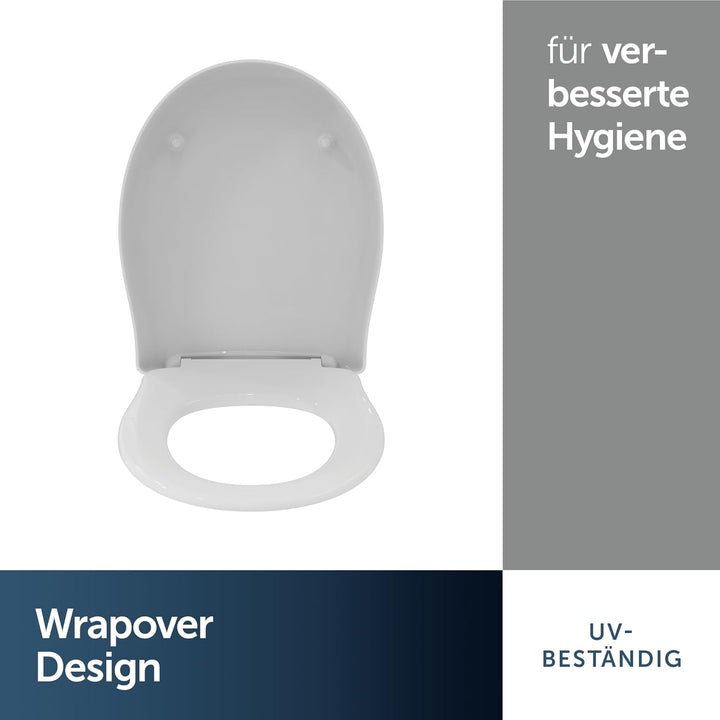 Ideal Standard E759001 WC-Sitz Alt, 46,4 x 38,6 x 5 cm,