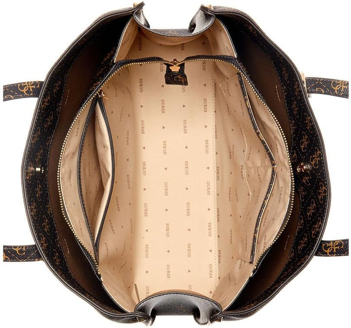 GUESS Borsa Mano/Spalla Meridian Brown Logo B24GU105 OG877823 Einheitsgrösse, Einheitsgrösse