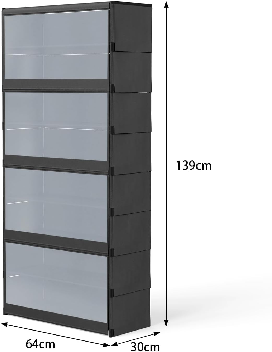 HUOLE Schuhschrank, für 20 Paar Schuhe, Aufbewahrung für Schuhe, Möbel, Eingangsbereich, für Eingäng