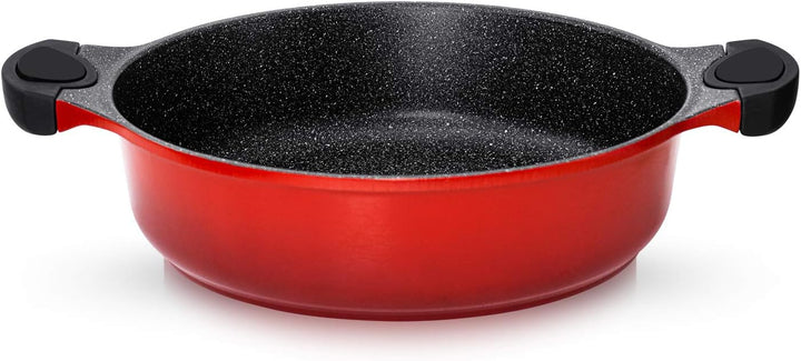 Tajine Topf Induktion 28cm/4,2L – Marokkanischer Tagine Guss-Aluminium – Für alle Herdarten (Indukti