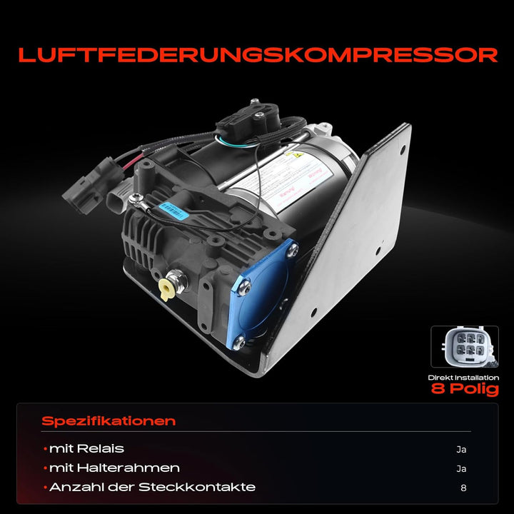 Frankberg Luftfederung Kompressor Niveauregulierung Kompatibel mit Discovery III L319 2004-2009 Disc