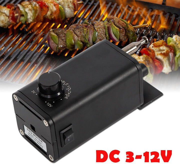 Grill Motor DC 3-12 V Ausgang Einstellbar BBQ Roast Rotisserie Grill Motor Rotator Grillwerkzeug Zub