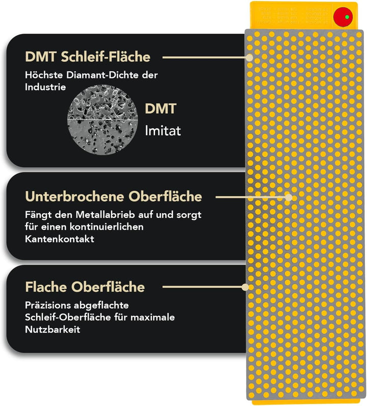 DMT DuoSharp Schärfstein extra-fein/fein, 20.3 cm / 8 Zoll, 1 Stück, W8EFNB Extra-Fein / Fein, Extra
