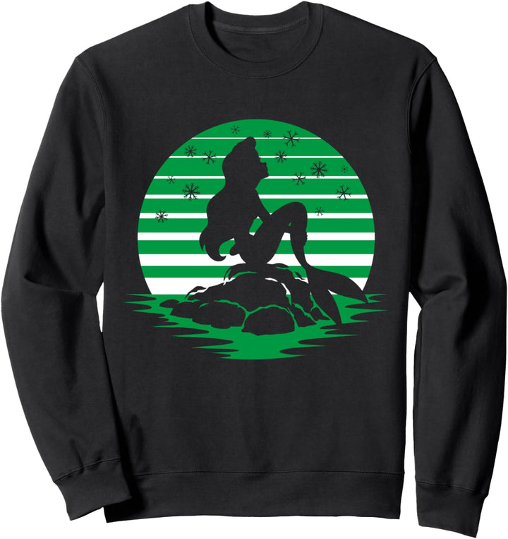 Disney Princess Ariel Green Holiday Silhouette Sweatshirt