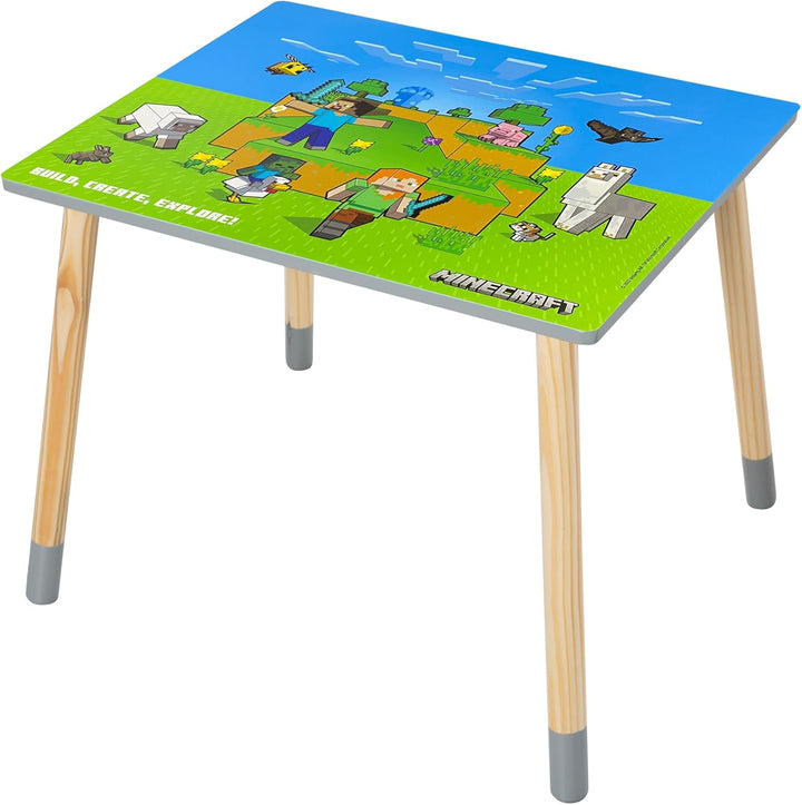 phoenix group MINECRAFT - Sitzgruppen-Set, Tisch mit zwei Stühlen