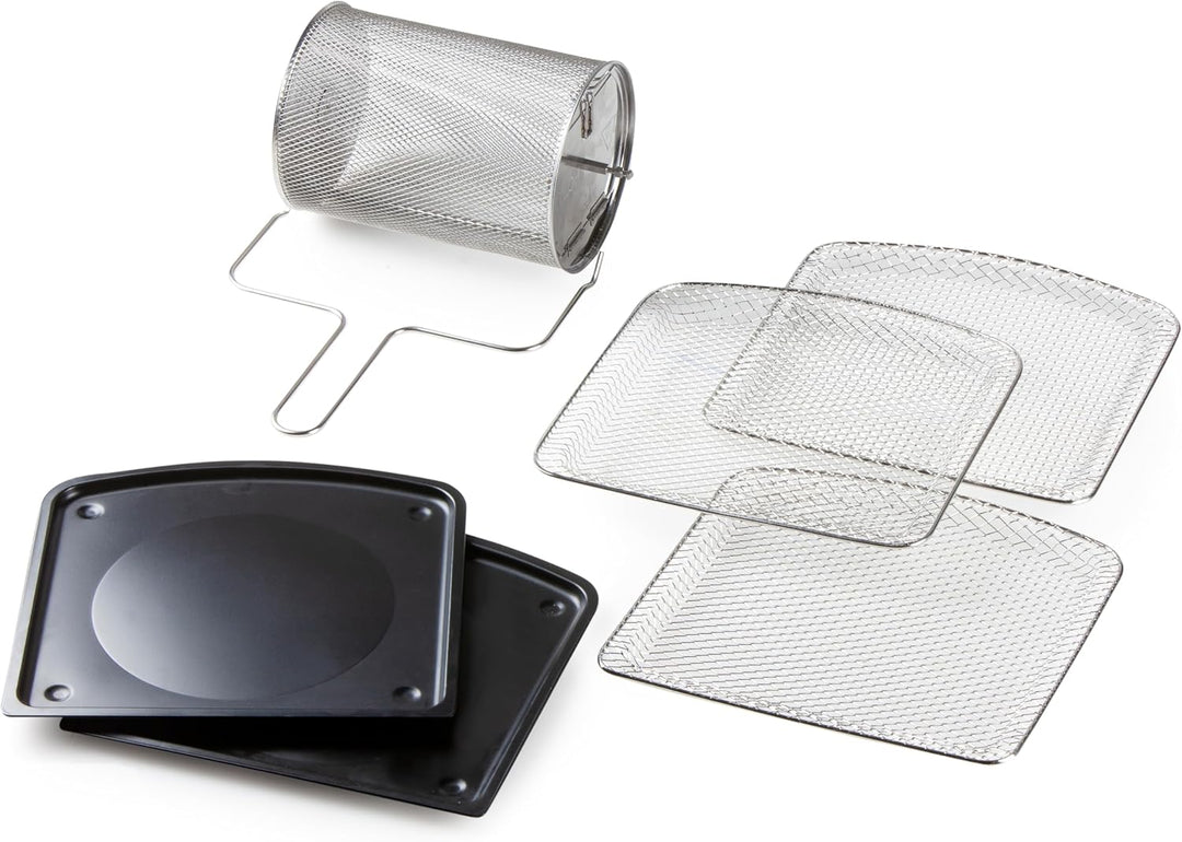 DOMO DO534FR Heissluftfritteuse - 3 in 1 Airfryer Friteuse - Ofen, Drehfunktion und Dörrautomat - 8