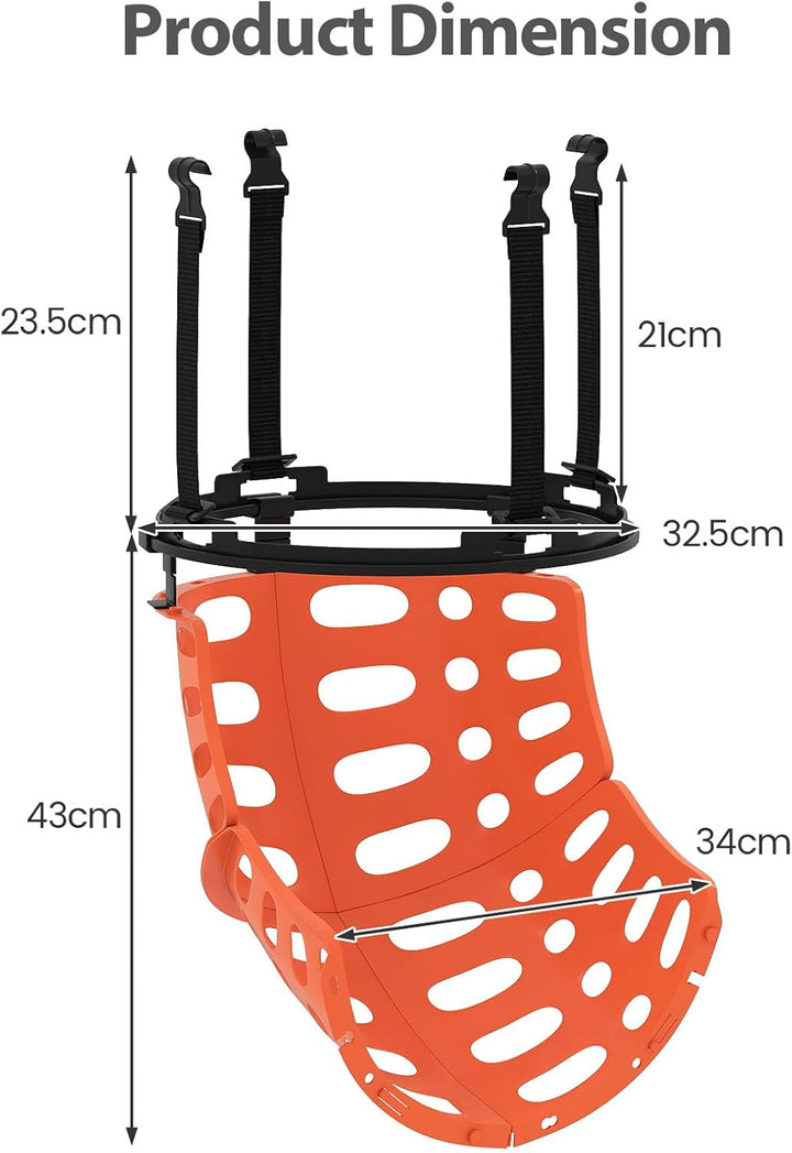 LIFEZEAL Basketball Return Attachment, Basketball-Rebounder für Schiessübungen, 360° Drehbarer Baske