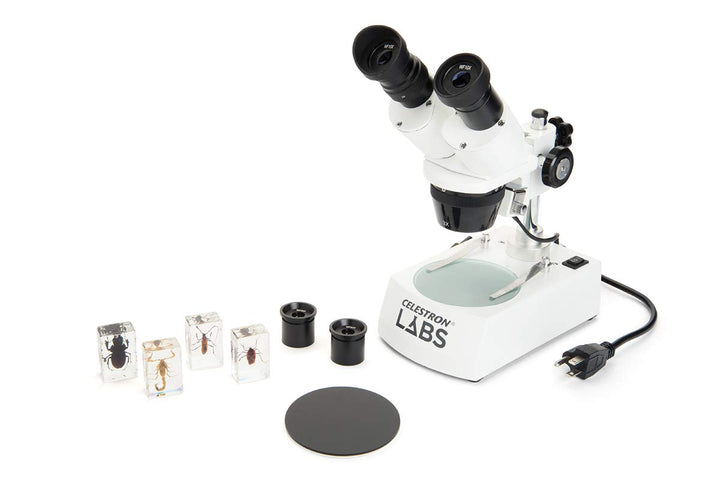 Celestron 44218 CL-S10-60 Stereo Microscope, 10x-60x Magnification, White