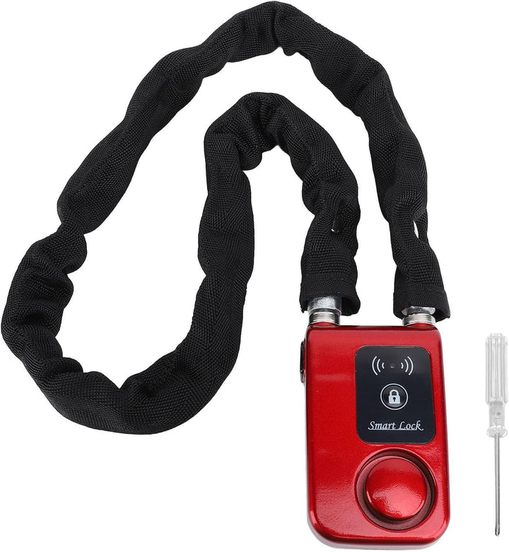 Bluetooth Kettenschloss, APP Steuerung, Fahrradschloss mit Vibrationsalarmfunktion, Wasserdichtes Sc