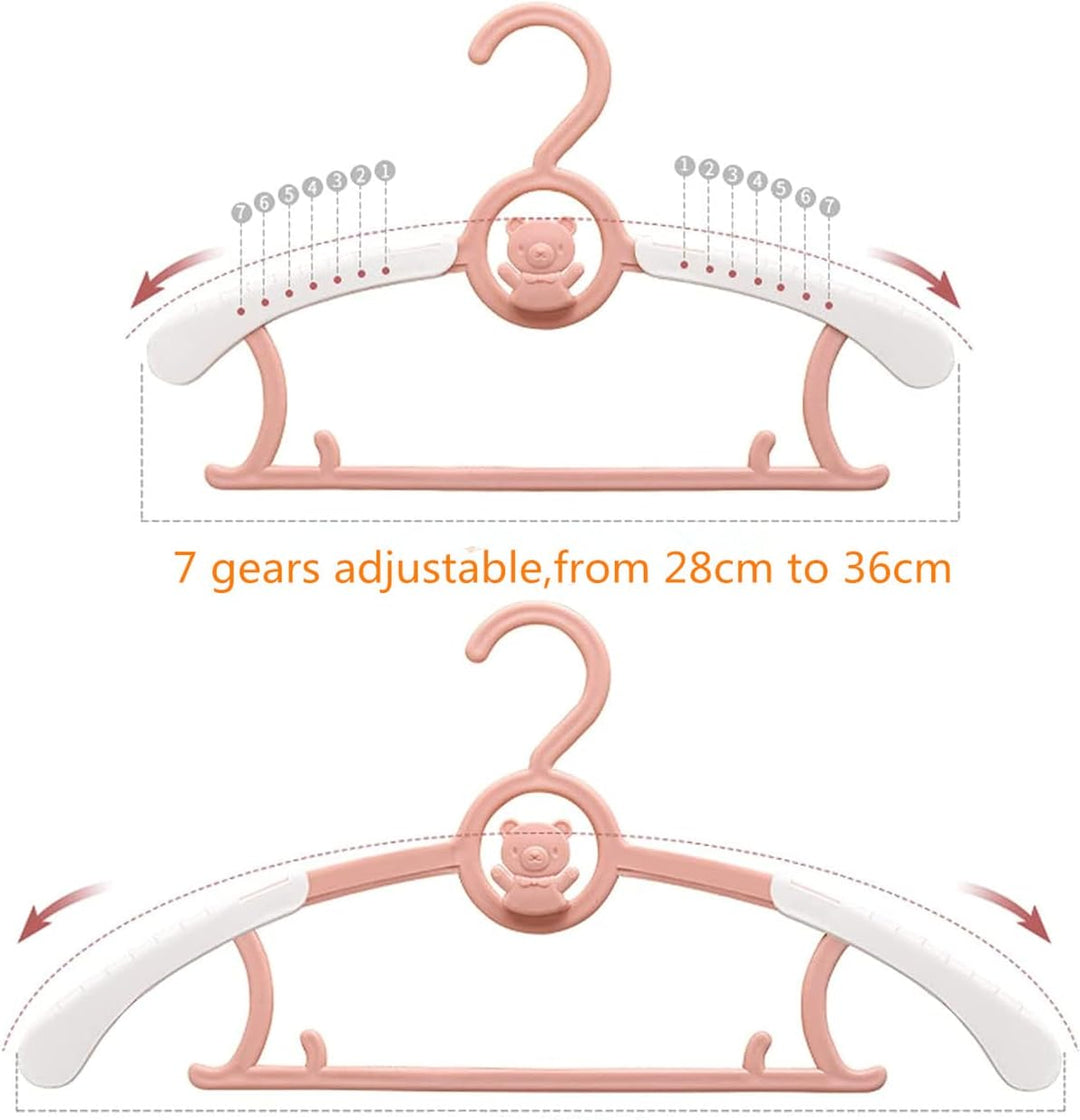 Spesh 20 Stücke Kinderkleiderbügel 28-36cm Verstellbare Baby Kleiderbügel Kunststoff Kleiderbügel mi