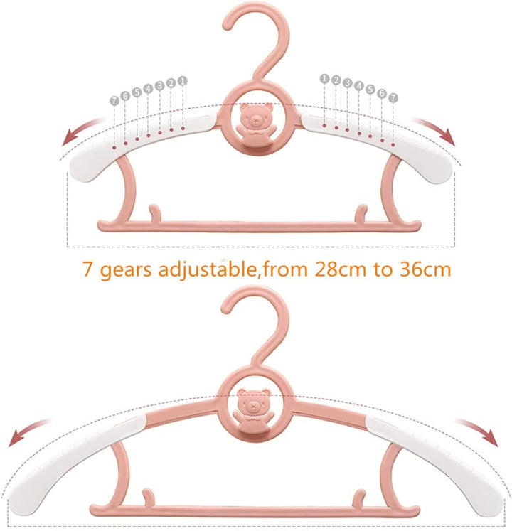 Spesh 20 Stücke Kinderkleiderbügel 28-36cm Verstellbare Baby Kleiderbügel Kunststoff Kleiderbügel mi